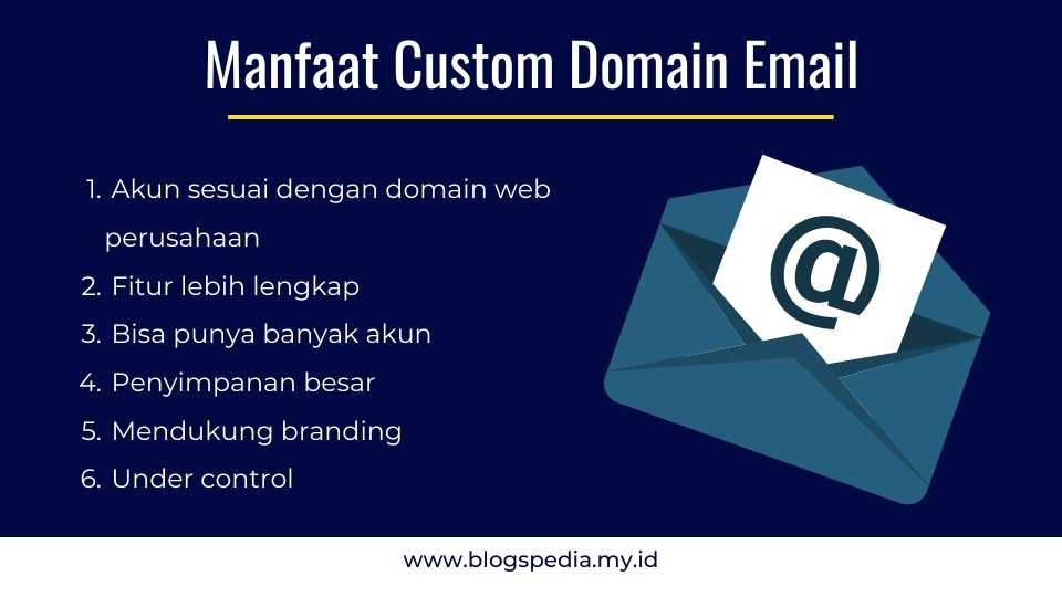 fitur email dengan custom domain